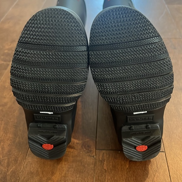 Hunter Original Tall Boots Black Matte Size 9 LIKE NEW - Picture 6 of 16